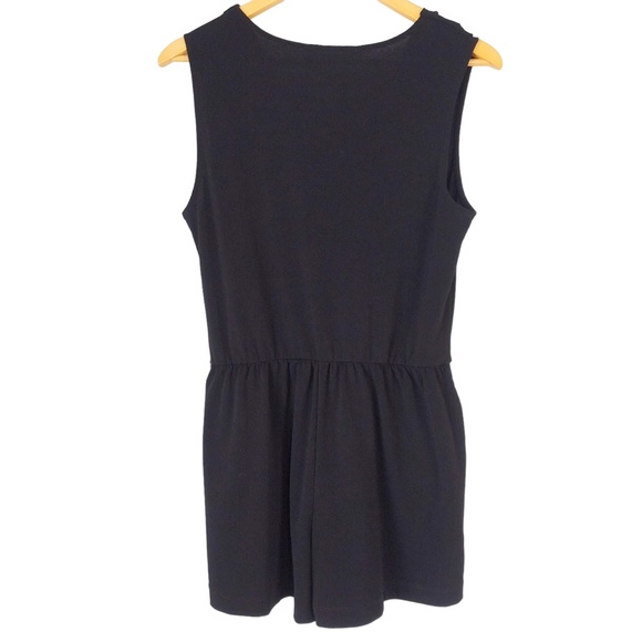 BCBGeneration Black Sleeveless V Neck Romper Shorts - Picture 10 of 12